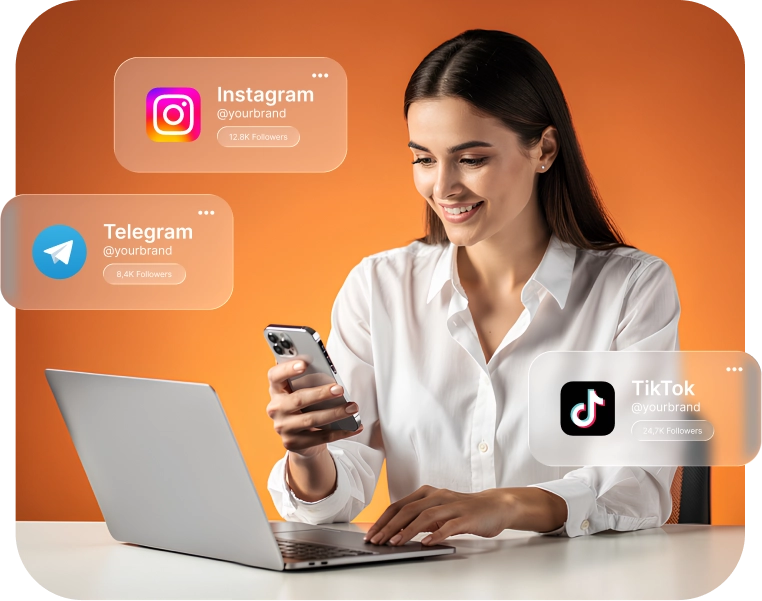 Manage all social networks in one service Manage all social networks in one service